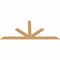 Ekena Millwork Saratoga Timber Gable Bracket, Western Red Cedar, 96"W x 44"H x 1 1/2"D x 5 1/2"F, 11/12 Pitch GBW096X44X0206SAR00SWR - alternate 5